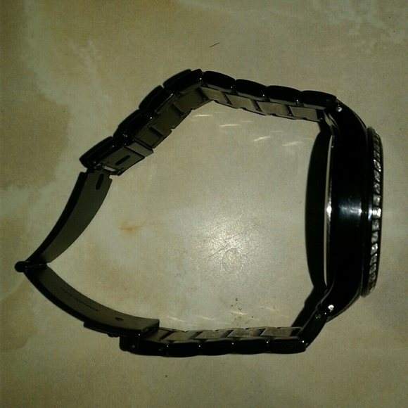 Fossil Watch Black W/ Pink Rose Gold Face - Picture 2 of 3